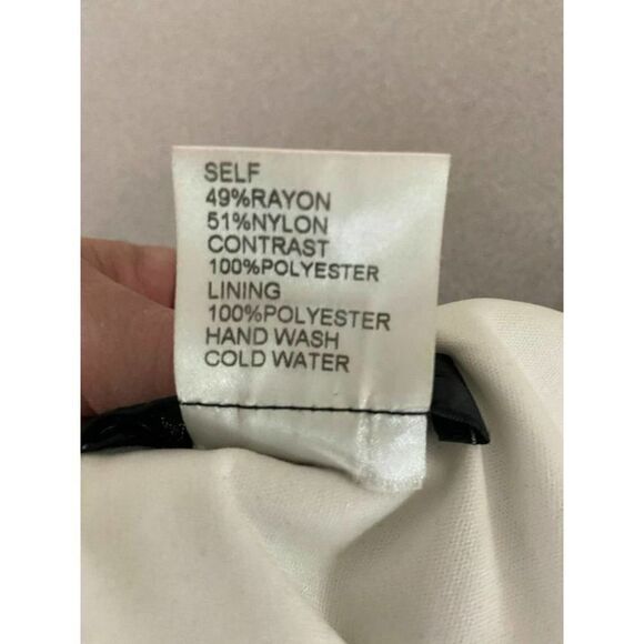 Tadashi Shoji Black & Beige Lace Cocktail Dress 8 - Picture 7 of 7